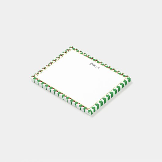 ZAMBIA Christliche Schrift Post-it Klebezettel (angewinkelt)