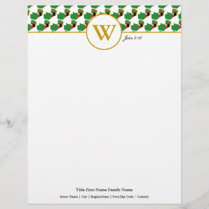 ZAMBIA - Christliche Schrift - Schreibbrille Briefbogen