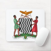 Zambia-Emblem Mousepad (Mit Mouse)