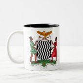 Zambia-Emblem Zweifarbige Tasse (Links)