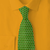 Zambia Flag Brick Pattern Krawatte