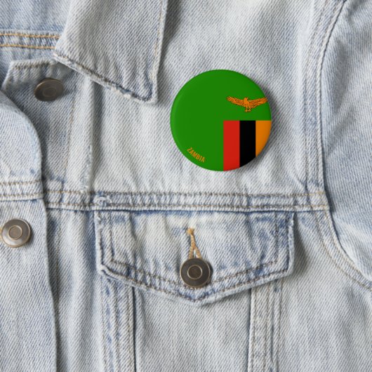 Zambia Flag Charming Patriotic Button (Beispiel)
