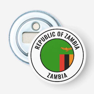 Zambia Flag Gorgeous Patriotic Bottle Opener Flaschenöffner