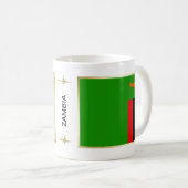 Zambia Flag + Karte Tasse (VorderseiteRechts)