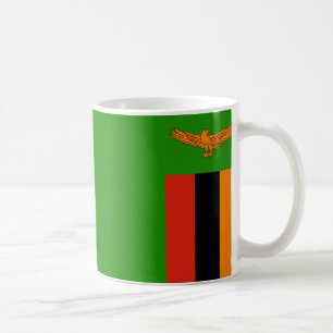 Zambia Flag Keramik Kaffee Tasse