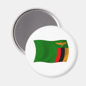 Zambia Flag Magnet (Vorderseite/Rückseite)