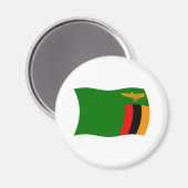 Zambia Flag Magnet (Vorderseite/Rückseite)