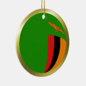 Zambia Flag Ornament (Rechts)