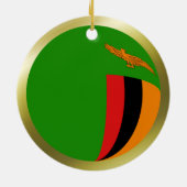 Zambia Flag Ornament (Hinten)