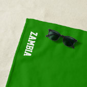Zambia Flag Splendid Patriotic Strandtuch (Beispiel)