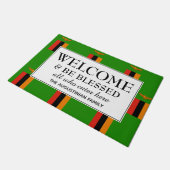 ZAMBIA FLAG | Willkommen Fußmatte (Schrägansicht)