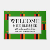 ZAMBIA FLAG | Willkommen Fußmatte (Vorderseite)