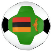Zambia-Flagge Fußball (Gedreht)