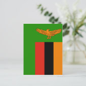 Zambia-Flagge Postkarte (Stehend Vorderseite)