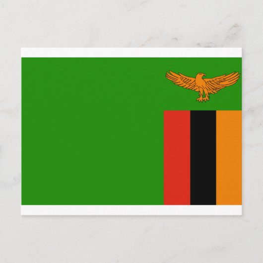 Zambia-Flagge Postkarte (Vorderseite)