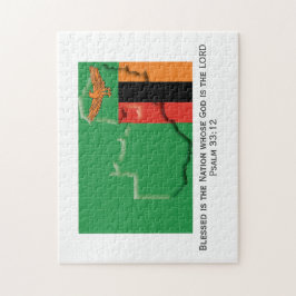 ZAMBIA | Gesegnete Nation | ZAMBIAN FLAG Puzzle
