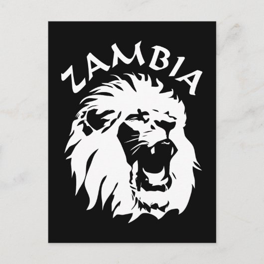 Zambia Lion Postkarte (Vorderseite)
