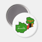 Zambia Magnet (Vorderseite/Rückseite)