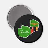 Zambia Magnet (Vorderseite/Rückseite)
