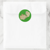 Zambia Map Sticker (Tasche)
