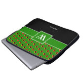 ZAMBIA Monogram Christlich JOHN 3:16 GRÜNES Notebo Laptopschutzhülle (Vorne Knopf)