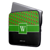 ZAMBIA Monogram Christlich JOHN 3:16 GRÜNES Notebo Laptopschutzhülle (Vorderseite Links)