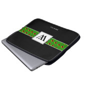 ZAMBIA Monogram Christliche Bibel-Notebook Laptopschutzhülle (Vorne Knopf)