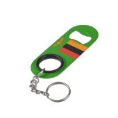 Zambia National Pride Patriotic Mini Flaschenöffner (Rückseite Schrägansicht)