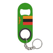 Zambia National Pride Patriotic Mini Flaschenöffner (Rückseite)