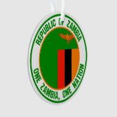 Zambia-RundEmblem Ornament (Vorderseite)