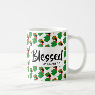 ZAMBIA Seligen Ephesians Scripting Christlich Kaffeetasse