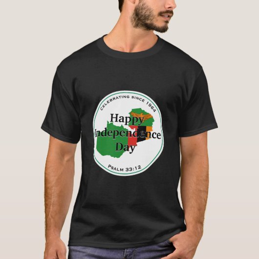 ZAMBIA - UNABHÄNGIGKEIT - sambische Flagge T-Shirt (Vorderseite)