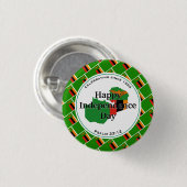 ZAMBIA UNABHÄNGIGKEIT Stilvolle sambische Flagge Button (Vorne & Hinten)