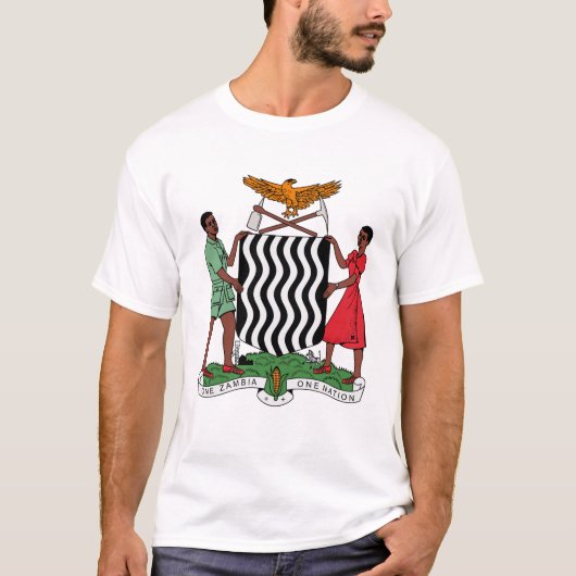 Zambian coat of arms T-Shirt (Vorderseite)