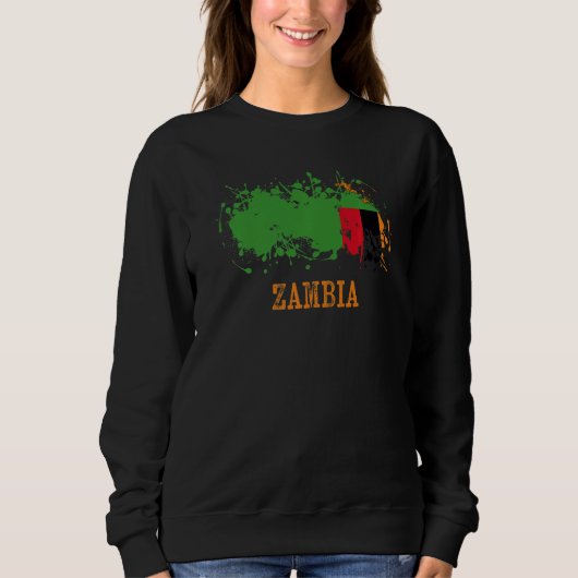 Zambian enthusiasts for Zambia and Zambia   Sweatshirt (Vorderseite)