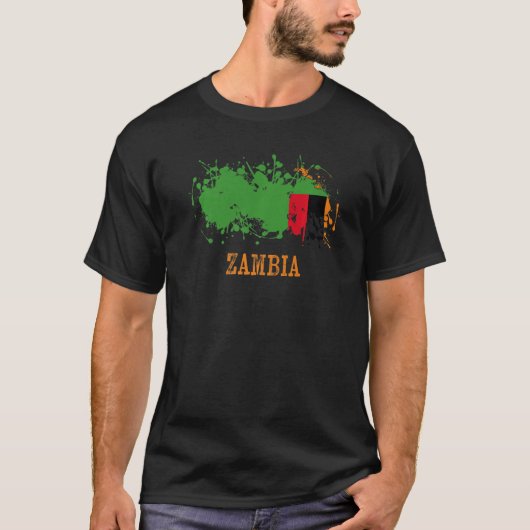 Zambian enthusiasts for Zambia and Zambia T-Shirt (Vorderseite)