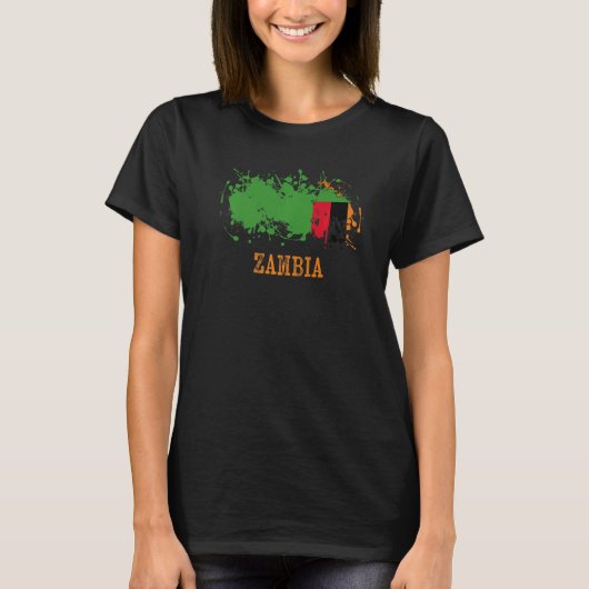 Zambian enthusiasts for Zambia and Zambia   T-Shirt (Vorderseite)