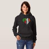 Zambian Flag Herz Hoodie (Vorne ganz)