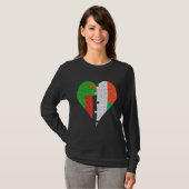 Zambian Flag Herz T-Shirt (Vorne ganz)