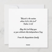 ZAMBIAN UNABHÄNGIGKEIT feiert Sambia Feiertagskarte (Rückseite)