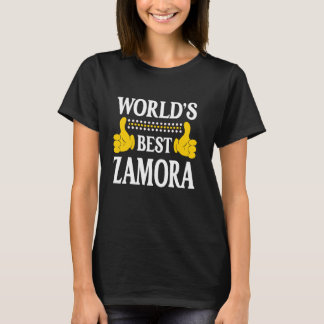 Zamora Nachname Team Familie Nachname Weltbeste Na T-Shirt