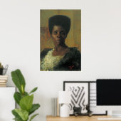 Zamorka (Black Girl) Anton Azbe Art Poster (Heimbüro)