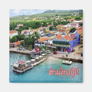 zAN008 KRALENDIJK, Niederländische Antillen, Kühls Magnet