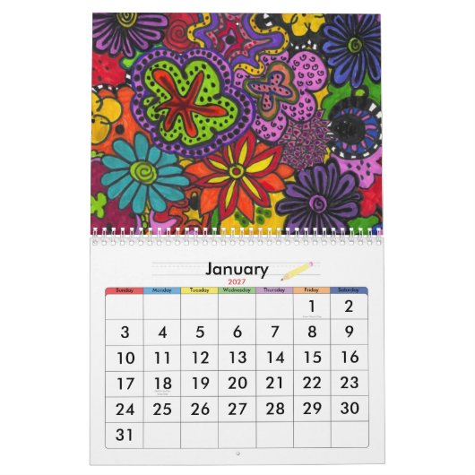Zan Hanhof Originalvorlage-Kalender! Kalender (Jan 2027)