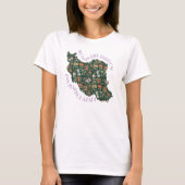 Zan Zendegi Azadi | Persisches Geschenk Violet T-Shirt (Vorderseite)