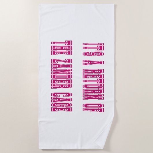 Zanda-Käfig Strandtuch (Vorderseite)