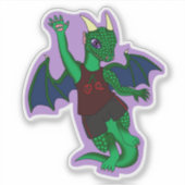 Zandall-Drachen-Aufkleber Aufkleber (Vorderseite)