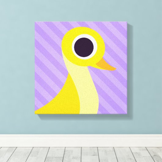 Zander der Ente Leinwanddruck (Insitu (Holzboden))