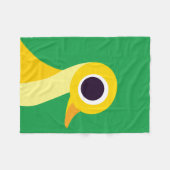 Zander die Ente Fleecedecke (Vorderseite (Horizontal))