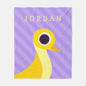 Zander die Ente Fleecedecke (Vorderseite)